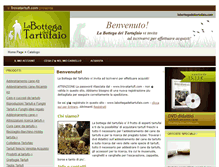 Tablet Screenshot of labottegadeltartufaio.com